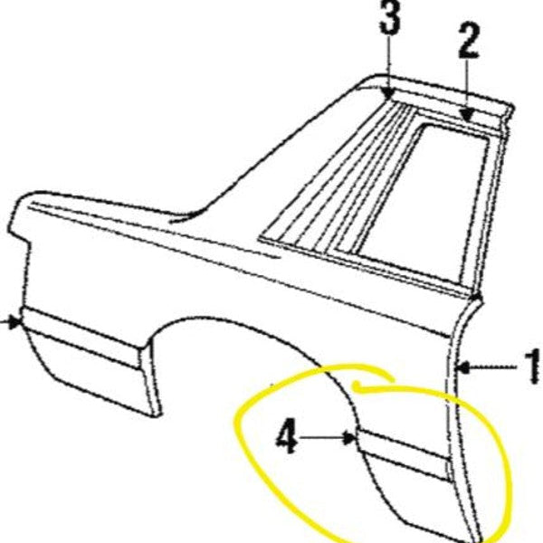 83-84 Mustang GT Molding
