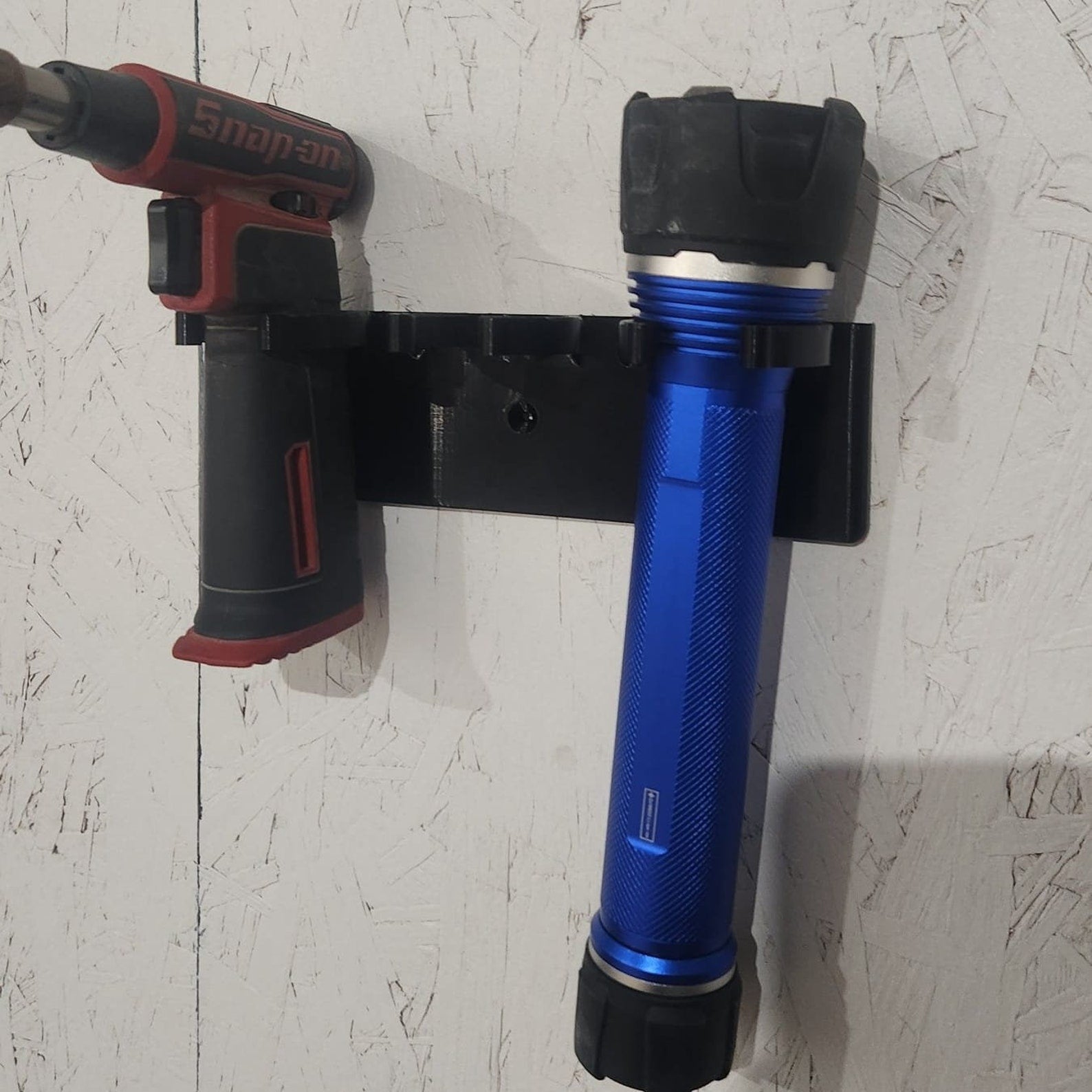 Snap-On Butane Torch Holder | Holds 3 Tools | Wall Mountable | Black