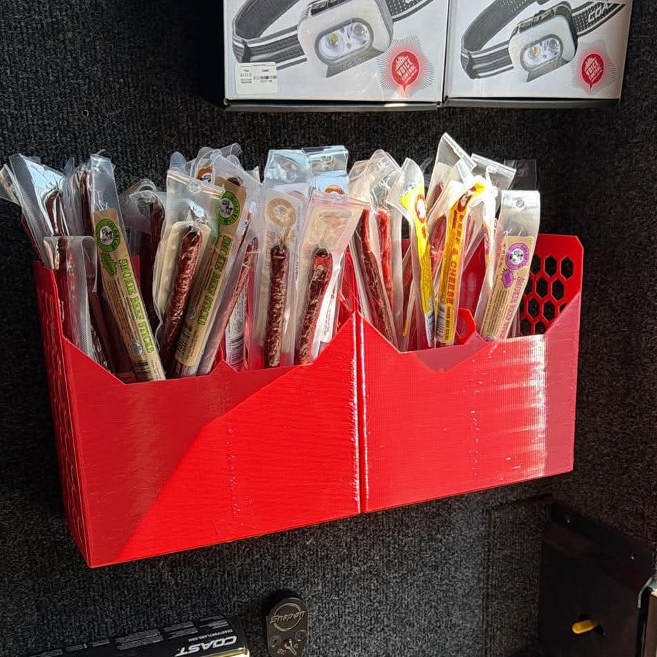 Snack holder for tool truck