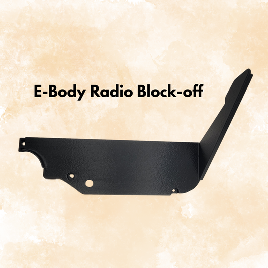 E-Body Radio Blank Trim Panel